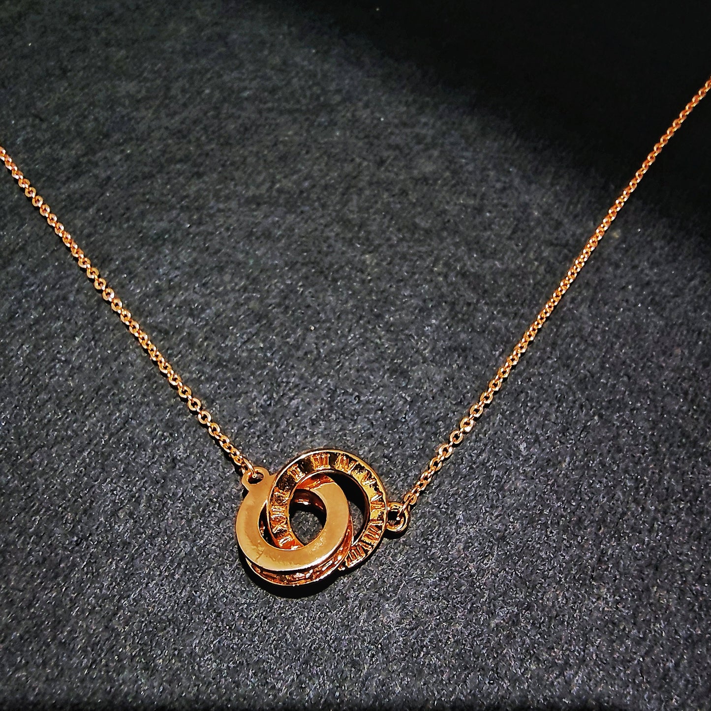 Roman Numeral Gold Necklace