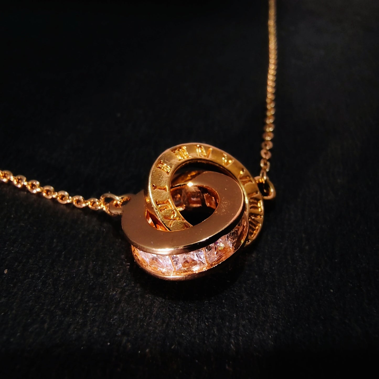 Roman Numeral Gold Necklace