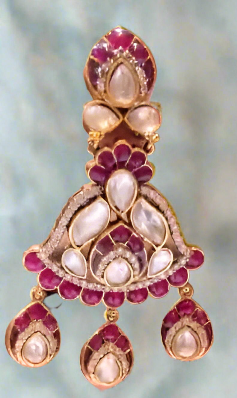Multi-Strand Beaded Kundan Necklace