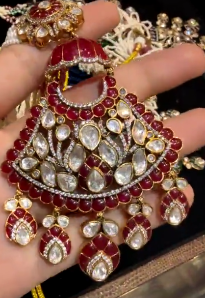Multi-Strand Beaded Kundan Necklace