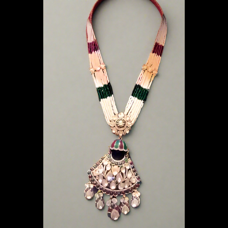 Multi-Strand Beaded Kundan Necklace