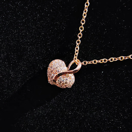 Rose Gold Heart Pendant Necklace