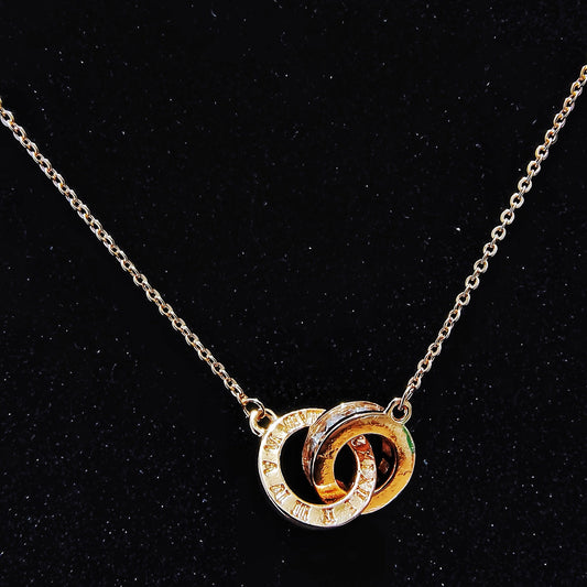 Roman Numeral Gold Necklace