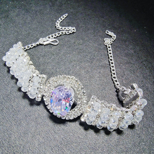 Sparkling Pearl & Silver Bracelet