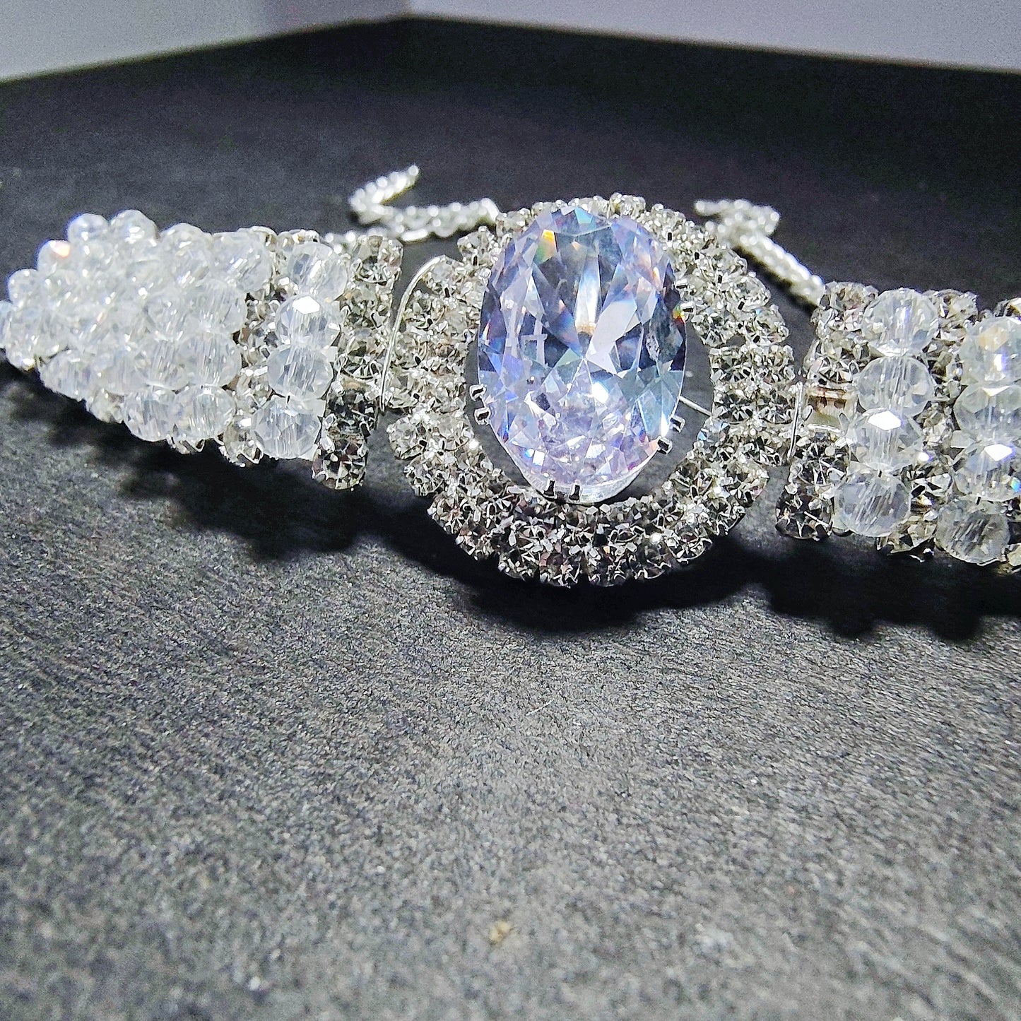 Sparkling Pearl & Silver Bracelet