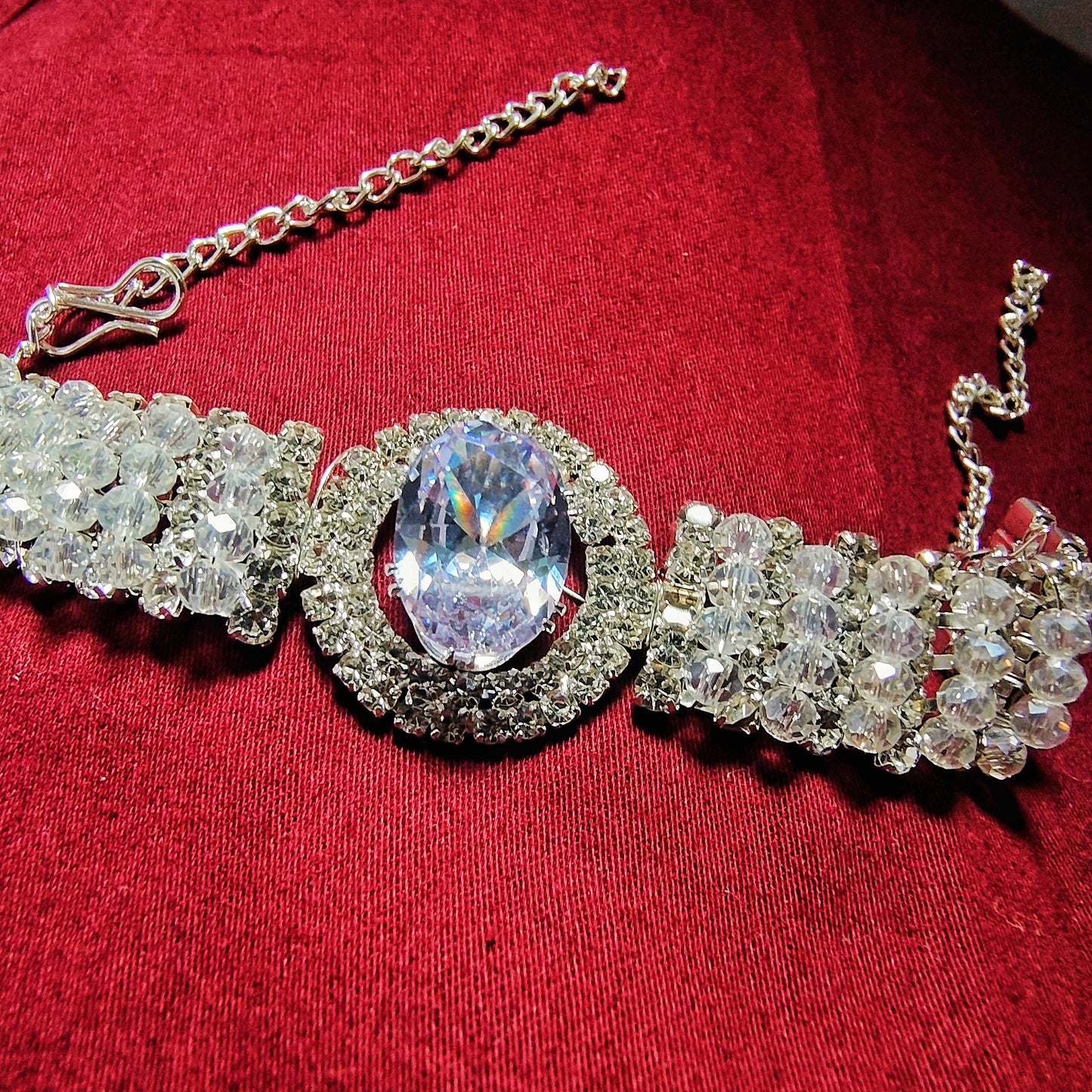 Sparkling Pearl & Silver Bracelet