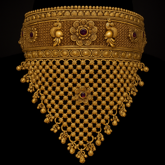 V Shape Jaal Design Choker